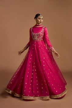 Tiye Punjabi Suit Boutique, Pink Anarkali, Desi Dress, Floral Lehenga, Lehenga Designs Simple, Designer Punjabi Suits, Desi Fashion Casual, Desi Clothes, Saree Trends