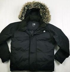 ad eBay - THE NORTH FACE - McMURDO PARKA . "PUFFER GOOSE DOWN - HOODED". STYLE: PARKA GOOSE DOWN JACKET/ LONG SLEEVES/ REMOVABLE HOODED/ REMOVABLE FUR/ MID-LENGTH/ UTILITY 7 FRONT POCKETS/ FULL ZIPPER FLY. REMOVABLE HOOD/ REMOVABLE FUR/ MID-LENGTH/. North Face Hyvent, Clothing Men, Jacket Long, Fur Hood, Black Coat, Down Jacket, Mid Length, Vest Jacket, North Face