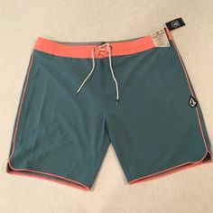 New, Never Been Worn Swim Trunks! Sporty Surfing Bottoms For Spring, Pink Summer Surfing Shorts, Pink Casual Surfing Shorts, Green Shorts For Surfing, Spring Surfing Shorts, Casual Pink Bottoms For Surfing, Blue Surfing Athletic Shorts, Blue Athletic Shorts For Surfing, Blue Short Length Athletic Shorts For Surfing