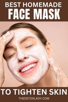 Homemade Organic Skin Care, Best Homemade Face Mask, Wrinkles Remedies Face, Homemade Eye Cream, Homemade Face Mask, Healthy Face, Tighten Skin, Skin Care Face Mask, Face Soap