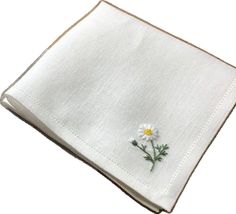 White Embroidered Handkerchiefs As Gift, Embroidered White Handkerchief Gift, Traditional Floral Embroidered Handkerchiefs As Gift, Traditional Cotton Handkerchiefs As Gift, Traditional Cotton Handkerchiefs For Gifts, Flower-shaped Embroidered Handkerchiefs For Gifts, Traditional White Handkerchiefs As Gift, White Floral Embroidery Handkerchiefs For Gift, Traditional Handmade Handkerchiefs As Gifts