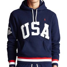 New Usa Ralph Lauren Hoodie, Sizes Med & Large New Usa Ralph Lauren Hoodie, Sizes Med & Large 87% Cotton 13 % Polyester, Usa Across Chest, Red Pony Left Chest, United States Flag Shield On Right Arm, Kangaroo Pocket, Red And White Ribbing At Cuffs And Hem, Drawstring Hood Blue Collegiate Fleece Top, Blue Fleece Collegiate Tops, Blue Varsity Fleece Top, Navy Cotton Hoodie Top, Blue Collegiate Long Sleeve Hoodie, Collegiate Blue Long Sleeve Hoodie, Navy Long Sleeve Sportswear Hoodie, Navy Sportswear Tops For Winter, Navy Winter Sportswear Top