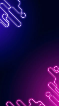 an abstract neon background with lines and dots