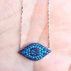 Blue Evil Eye Necklace Material : 925 Sterling Silver Stones: Turquoise & Lapis Charm Size :11x22 mm Necklace Chain :Total Length approx 17 inches (43 cm) with 2 inch (4 cm) chain extender >Nickel and Lead Free >Tarnish Resistant >No Allergic reaction >30 days return policy ++Items come in a gift box ready to be gifted Please contact me if you have any questions about the jewelry you are interested in buying. My Shop: https://www.etsy.com/shop/banujewelryusa Follow BANU Jewelry o Blue Evil Eye Necklace, Jewelry Evil Eye, Star Necklace Silver, Protection Necklace, Allergic Reaction, Blue Evil Eye, Chain Extenders, Eye Pendant, Evil Eye Pendant