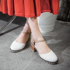 Gender: For Women Style: Fashion,KoreanOccasion: Casual,Party/Club,Office/CareerHeel Height: 6cmPlatform Height: 1cmSeason: Spring,Summer,Fall/Autumn,WinterPackage Contents: 1 x Shoes (Pair)Size Guide:28 = foot length 18.5-19cm (Foot width=6.5-7cm)29 = foot length 19-19.5cm (Foot width=7cm)30 = foot length 19.5-20cm (Foot width=7-7.5cm)31 = foot length 20-20.5cm (Foot width=7.5cm)32 = foot length 20.5-21cm (Foot width=7.5-8cm)33 = foot length 21-21.5cm (Foot width=8cm)34 = foot length 21.5-22cm Club Office, Ankle Strap Block Heel, Ankle Strap Wedges, Block Heel Sandals, Shoes Heels Pumps, Fashion Korean, Block Heels Sandal, Casual Party, Heel Sandals