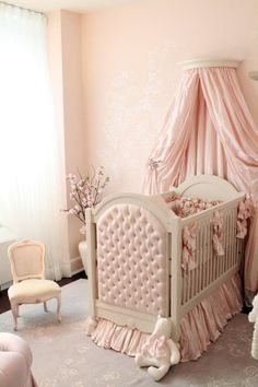 French Nursery, Pink French, Beautiful Nursery, Nursery Design