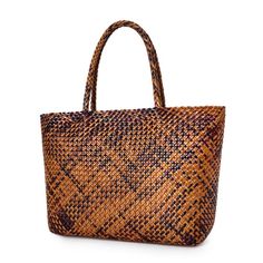 Free U.S. shipping. Style: Classic , color:Brown, suite for season：Summer, Autumn, Winter ，Going out, Music Festival, Travel, Work, Material Genuine Leather, Coffee Vintage Leather Crochet Bag Woven Bag Tote Leather Crochet, Woven Leather Tote, Coffee Vintage, Quality Handbags, Purse Styles, Genuine Leather Handbag, Shoulder Handbag, Woven Bag, Brown Fashion