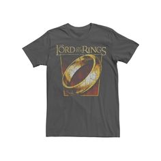 The Lord of the Rings fans will want to get their hands on this fun men's graphic tee. The Lord of the Rings fans will want to get their hands on this fun men's graphic tee. FEATURES Crewneck Short SleevesFABRIC & CARE Cotton Machine wash Imported Color: Charcoal. Gender: male. Age Group: adult. Lord Of Rings, Mens Graphic T, The Lord Of The Rings, The Rings, Lord Of The Rings, Ash Grey, Mens Graphic Tee, The Lord, Hands On