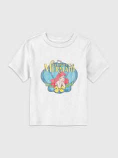 Toddler Disney Princess Ariel Tee | Gap Gap Graphic Tee With Character Print, Gap Cotton Tops With Character Print, Gap Cotton Top With Cartoon Print, Casual Cartoon Print Tops By Gap, Gap Short Sleeve T-shirt With Character Print, Casual Gap Tops With Cartoon Print, Gap Casual Top With Front Print, Gap Short Sleeve Top With Front Print, Toddler Disney Outfit