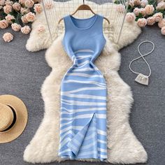 Sexy sleeveless knitted dress fashion dressFabric: blendedColor: black, blue, apricotSize(cm): free size (1inch=2.54cm)length 111cm bust 88cm waist 72cmPlease check the size carefully when you choose items, thank you. Trendy Knit Midi Length Dress, Chic Sleeveless Knit Bodycon Dress, Elegant Sleeveless Knit Bodycon Dress, Elegant Sleeveless Knit Mini Dress, Sleeveless Knit Bodycon Casual Dress, Casual Sleeveless Knit Bodycon Dress, Casual Knit Sleeveless Bodycon Dress, Sleeveless Beige Knit Mini Dress, Outfit Aesthetics