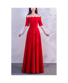 Buy simple long red modest evening dress with sleeves at cheap price online. Free stable shipping and pro custom service since 2009. Solid Color Floor-length Evening Dress For Banquets, Red Full Length Maxi Dress For Banquet, Red Maxi Dress For Banquets, Solid Color Maxi Length Evening Dress For Prom, Red Evening Dress For Banquet, Red A-line Maxi Dress For Prom, Evening Dress With Sleeves, Modest Evening Dress, Evening Dresses With Sleeves