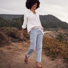 We’ve done it again: Made another pair of must-have chinos. With a classic mid rise and a just-right hint of stretch, they’re perfectly polished and incredibly comfortable. And the straight-leg fit with a slightly tapered ankle is a flattering choice every time, pairing perfectly with anything oversized, fitted or anything in-between. Go ahead and add these to your rotation. Spring Ankle-length Chinos For Everyday, Relaxed Fit Cropped Leg Casual Chinos, Casual Relaxed Fit Cropped Leg Chinos, Everyday Ankle-length Chinos For Spring, Spring Casual Chinos For Work, Spring Mid-rise Chinos For Work, Spring Casual Workwear Chinos, Casual Spring Workwear Chinos, Spring Cropped Leg Chinos With Pockets