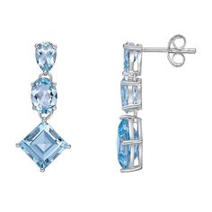 Get bedazzled in these Gemminded Silver ISQA Blue Topaz Earrings. Click on this JEWELRY & WATCHES GUIDE to learn about fit, styles, materials and more! Get bedazzled in these Gemminded Silver ISQA Blue Topaz Earrings. Click on this JEWELRY & WATCHES GUIDE to learn about fit, styles, materials and more! FEATURES Earring Dimensions: 26mm x 11mm Backings: post Metal: sterling silver Plating: rhodium Finish: polished Packaging: boxedSTONE DETAILS Stone type: blue topaz Center stone weight: 2 1/5 ct. Post Metal, Blue Topaz Earrings, Topaz Earrings, Blue Topaz, Gender Female, Jewelry Earrings Dangle, Topaz, Age Group, Jewelry Watches