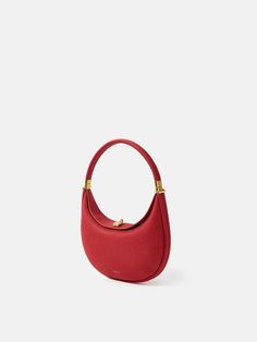 Luna Bag | Luxurious Cowhide Shoulder Bag | 4 Ways to Wear – Songmont Luna Bag, Shopping Wishlist, Red Bag, One Bag, Elevate Your Look, Fun Bags, Magnetic Closure, Cowhide Leather, Bucket Bag