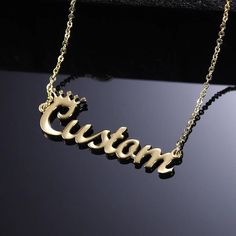 Design your own one-of-a-kind necklace with your name or a special word up to 13 characters. Each necklace is carefully made of quality stainless steel (gold plating available).Details:Available in Stainless Steel or Stainless Steel with Gold ... Elephant Charm Necklace, Lucky Charm Necklace, Name Necklace Silver, Evil Eye Necklace Gold, 18k Gold Chain, Gold Name Necklace, Elephant Necklace, Word Up, Personalized Pendant