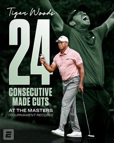 Golf Poster, Masters Tournament, Golf Irons, Key Visual, Tiger Woods, Golf Club, Rugby, Golf, Stationery