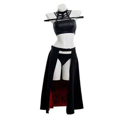 Yor Forger Yor Briar Cosplay Swimsuit Costume XXL Red Anime Costume For Fantasy Events, Fitted Gothic Costume For Cosplay Events, Cyberpunk Cosplay Costume For Halloween, Gothic Fitted Costume For Cosplay, Fitted Gothic Costume For Cosplay, Red Anime Costume For Costume Party, Fitted Red Anime Cosplay Costume, Red Fitted Anime Cosplay Costume, Red Anime Cosplay Costume For Halloween