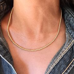 3mm 14K gold-filled beaded choker necklace Versatile Jewelry, Upgrade Your Look, Classic Chic, Layered Necklace, Jewelry Lover, Versatile Style, Bead Necklace, Layered Necklaces, Jewelry Pieces