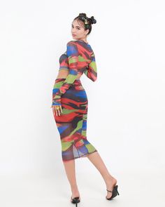 Model (WearingS):Height: 176cm | Bust: 85cm | Waist: 60cm | Hip: 95cmDetails:Y2K-inspired Abstract Mesh Dress with Front Cut OutLength:MaxiSleeve Length:Long sleevesMaterials:100% Polyester Fitted Multicolor Patterned Midi Dress, Spring Multicolor Bodycon Midi Dress, Multicolor Long Sleeve Midi Dress With Abstract Print, Fitted Multicolor Graphic Print Midi Dress, Fitted Multicolor Midi Dress With Graphic Print, Multicolor Graphic Print Midi Dress For Spring, 90s Grunge Aesthetic, Grunge Dress 90s, Y2k Dress