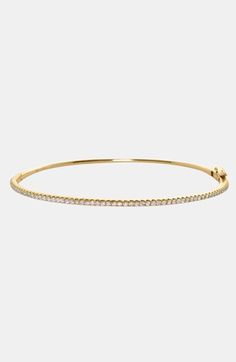 Bony Levy Skinny Diamond Bangle (Nordstrom Exclusive) 14k Gold Bangle With Vvs Clarity, Fine Jewelry Diamond Bangle Bracelet With Prong Setting, Minimalist Yellow Gold Bangle Tennis Bracelet, 14k Gold Bangle With Vvs Clarity Diamonds, 14k Gold Diamond Bangle With Vvs Clarity, 14k Gold Pave Setting Tennis Bracelet, 14k Gold Tennis Bracelet With Pave Setting, Dainty Diamond Bangle Bracelets, Fine Jewelry Bangle With Pave Setting