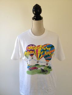 Vintage Mansfield Balloon Festival by 21Vintage on Etsy, $17.50 Ballon Festival, Festival Tshirt, Clown Stuff, 90s Culture, Goofy Things, Balloon Festival, Vintage Festival, Culture Fashion, Silly Goofy