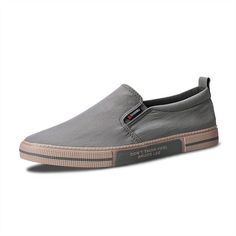 Feel your walk in style with our Men's Canvas Slip On Shoes! These shoes feature a stylish canvas upper with a durable sole and traction pads to ensure you step confidently in any situation. Soft cushioning in the footbed and ankle support keep you comfortable no matter how far you go. Get ready to feel your walk in comfort and style! Black And Khaki, Canvas Slip On Shoes, Mens Canvas Shoes, Ankle Support, No Matter How, Canvas Shoes, Flip Flop, On Shoes, Slip On Shoes