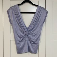 Vintage, One Of A Kind Black Halo Top Sample From The Designer In 2001. Never Worn, Still Has Tags. Elegant Lavender Top For Summer, Elegant Lavender Tops For Summer, Lavender Fitted V-neck Tops, Chic Lavender Fitted Top, Red Halter Top, Halo Top, Silk Halter Top, Cutout Tank Top, Lavender Tops