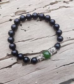 Shungite Green Jade Bracelet for Men /gift for husband healing stones black green bracelet office gifts gift under 30 dollars  #pendant #diyjewelry #macramejewelry #eastergift Black Jade Bracelets Gift, Green Jade Bracelet, Gulfport Ms, Silver Jewelry Diy, Green Bracelet, Everyday Bracelet, Stones Jewelry, Silver Jewelry Design, Wire Work Jewelry