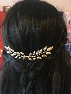 Silver Leaf Headpiece, Prom Hair Jewelry, Gold Bridal Hair Accessories, Leaf Hair Piece, Gold Hair Piece, Bridesmaid Hair Clips, Branch Tree, Leaf Headpiece, Prom Hair Accessories