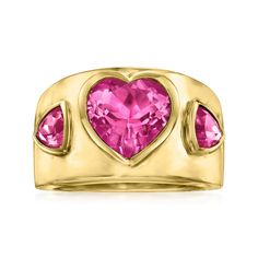 Pink Heart Rings, Purple Stone Rings, Night Set, On Date, Diamond Heart Ring, Topaz Color, Dope Jewelry, Pink Topaz, Natural Gold