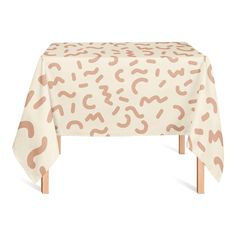 a table cloth with an animal print on it