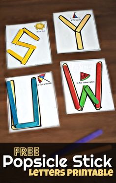 the free popsicle stick letters printable for preschool