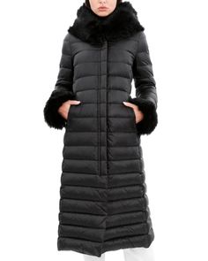 Dawn Levy Lexie Shearling Trim Puffer Coat Women Coats, Women's Coats & Jackets, Puffer Coat, Black Coat, Coats For Women, Puffer, Winter Jackets, Pick Up, In Store