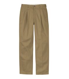 Men's Wrinkle-Free Double L Chinos, Natural Fit, Hidden Comfort, Pleated | Pants at L.L.Bean Chinos For Men, Ripstop Pants, Tan Chinos, Ll Bean Men, Khaki Dress Pants, Mens Chino Pants, Khaki Chino Pants, Cotton Chinos, Mens Chinos