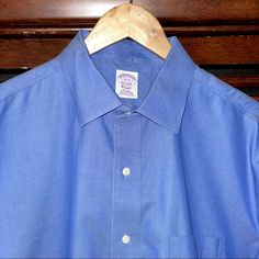 Brand New, Never Worn, Perfect! Gorgeous Blue! 100% Supima Cotton Blue Dress Shirt For Summer Daywear, Brothers Shirts, Brooks Brothers Men, Supima Cotton, Brooks Brothers, Mens Shirt Dress, Dress Shirts, Shirt Color, Dress Shirt