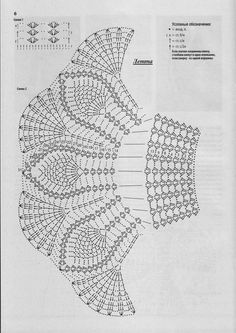 an image of a crocheted doily with instructions to make it in the shape of a fish