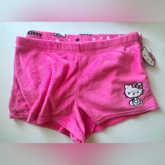 Hello Kitty Fuzzy Sleep Shorts 2 Pack Pink Large New Super Cute. Get It For Yourself Or Make It A Gift To A Friend Or Loved One! Sold Out Online. Condition: New With Tag Size: Large Color: Pink/ Multicolor 100% Polyester Cute Bedtime Shorts, Cute Fitted Bottoms For Loungewear, Cute Fitted Loungewear Bottoms, Playful Stretch Loungewear Shorts, Playful Fitted Shorts For Loungewear, Fitted Shorts For Pajama Party, Pink Bedtime Bottoms In Short Length, Pink Short Bottoms For Sleep, Short Pink Bedtime Bottoms