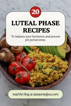 Learn all about cycle syncing diet during the luteal phase of your menstrual cycle to navigate mood swings and PMS. Cycle syncing foods during your inner autumn can help you heal hormones naturally and achieve pain free periods. luteal phase meals, 4 phases of menstrual cycle. Luteal Phase Meals, Luteal Phase Food, Heal Hormones, Foods For Hormone Balance, Inner Seasons, Cycle Syncing Foods