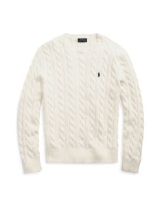 CABLE-KNIT COTTON SWEATER
 POLO RALPH LAUREN | Jersey Marfil de Hombre | YOOX Ralph Lauren Cable Knit, Ralph Lauren Pullover, Cotton Jumper, Polo Sport, Pull Sweat, Polo Sweater, Cotton Pullover, Ralph Lauren Sweater, Short En Jean