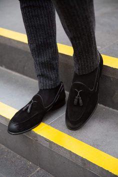 Sardinelli Suade Loafers Black-baagr.myshopify.com-shoes2-BOJONI Black Loafer Shoes, Patent Leather Oxfords, Black Suede Loafers, Best Shoes For Men, Brown Loafers, Black Oxfords, Loafers Online, Suede Tassel, Black Loafers