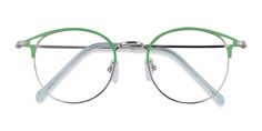 Green round eyeglasses available in variety of colors to match any outfit. These stylish full-rim, large sized metal eyeglasses include free single-vision prescription lenses, a case and a cleaning cloth. Green Glasses, Metal Eyeglasses, Double Vision, Green Metal, Glasses For Women, Round Eyeglasses, Jive, Prescription Eyeglasses, Reading Glasses