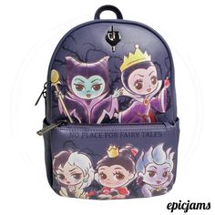 Loungefly Disney Villains Chibi Mini Backpack Exclusive New Brand New & 100% Authentic With Tags - Shipping In A Box Size: Mini Thanks For Looking Sku / L 82 Our Reputation Is Extremely Important To Us, And We Are Devoted To Ensure You Can Buy With Confidence All Of Our Products Are From A Based National Retailer And Are Guarantee 100% Authentic. Themed Purple Travel Bags, Disney Purple Travel Backpack, Disney Purple Backpack, Purple Disney Backpack, Purple Backpack For Disney Trips, Boho Beanie, Loungefly Bag, Sun Protection Hat, Classic Sunglasses