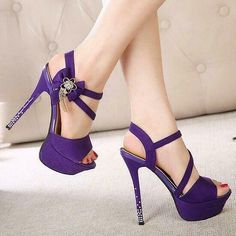 Black Strappy High Heels, Purple High Heels, Open Toe High Heels, Strappy High Heels, Sport Shoes Women, Purple Shoes, High Heels Shoes, Wedding Sandals, Womens Wedding Shoes