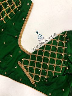 Green Aari Work Blouse Design, Green Blouse Aari Work Designs, Aari Work Blouse Wedding Simple, Silk Saree Blouse Designs Patterns, Aari Designs, Aari Blouse, Traditional Blouse Designs