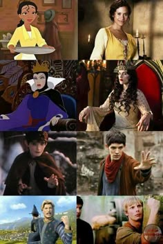 many different pictures of the same character in beauty and the beast