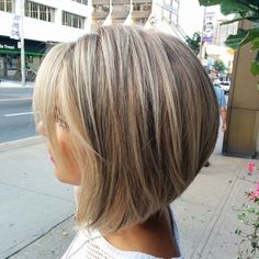 Hairstyles For Thick Hair, Thick Hair Cuts, Bob Hairstyles For Thick, Brunette Balayage Hair, Balayage Hair Blonde, Layered Bob, Haircut For Thick Hair, Short Blonde, Bob Haircuts