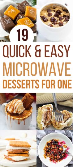 the top ten quick and easy microwave desserts for one