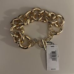 Nwt Express Chunky Chain Link Gold Bracelet 6/2022 Gold-tone Chain Bracelets For Party, Trendy Metal Link Chain Bracelet, Chic Metal Chain Bracelets, Trendy Chain Bracelet For Party, Trendy Party Chain Bracelet, Chic Chain Link Metal Bracelets, Chic Metal Chain Link Bracelets, Trendy Chain Bracelet As Gift, Chunky Chain Link Metal Bracelet