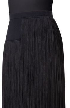 Fringe features this season in Albert Kriemler's homage to Austrian artist Felice Rix-Ueno and is deployed to length-increasing effect on this silk-crepe skirt. 29" center front length (size 12) Hidden back-zip closure Hidden side-zip pocket Lined 100% silk Dry clean Made in Romania Designer Clothing Designer Black Evening Skirt, Crepe Skirt, Crepe Skirts, Summer Wardrobe Essentials, Wedding Guest Shoes, Sneaker Slippers, Pajama Robe, Baby Boy Shoes, Made Clothing