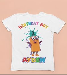 "Number Blocks Custom Birthday T-shirt, Number Blocks birthday gift, Number Blocks Birthday boy birthday girl, Number blocks personalized #DIGITAL DOWNLOAD! Introducing our one-of-a-kind Number Blocks Custom Name T-shirt - a personalized and playful addition to your wardrobe! Inspired by the popular educational children's TV show \"Number Blocks,\" this t-shirt combines fun, vibrant colors with a touch of learning magic. Each number block on the shirt represents a different digit, making it an engaging and interactive way for children to learn and recognize numbers. The best part? You get to make it uniquely yours! Personalize the t-shirt with your name or the name of your loved one to create a special and memorable gift. Whether it's for a birthday, a special occasion, or just to bring a Girl Number, Number Blocks, Learn Magic, Childrens Tv, Kids Tv Shows, Cute Pillows, Custom Birthday, Birthday Boy, Birthday Girl